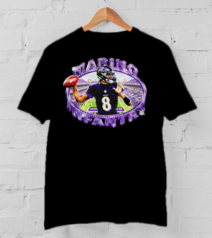 Marino Infantry Lamar Jackson Baltimore Ravens Football T-Shirt