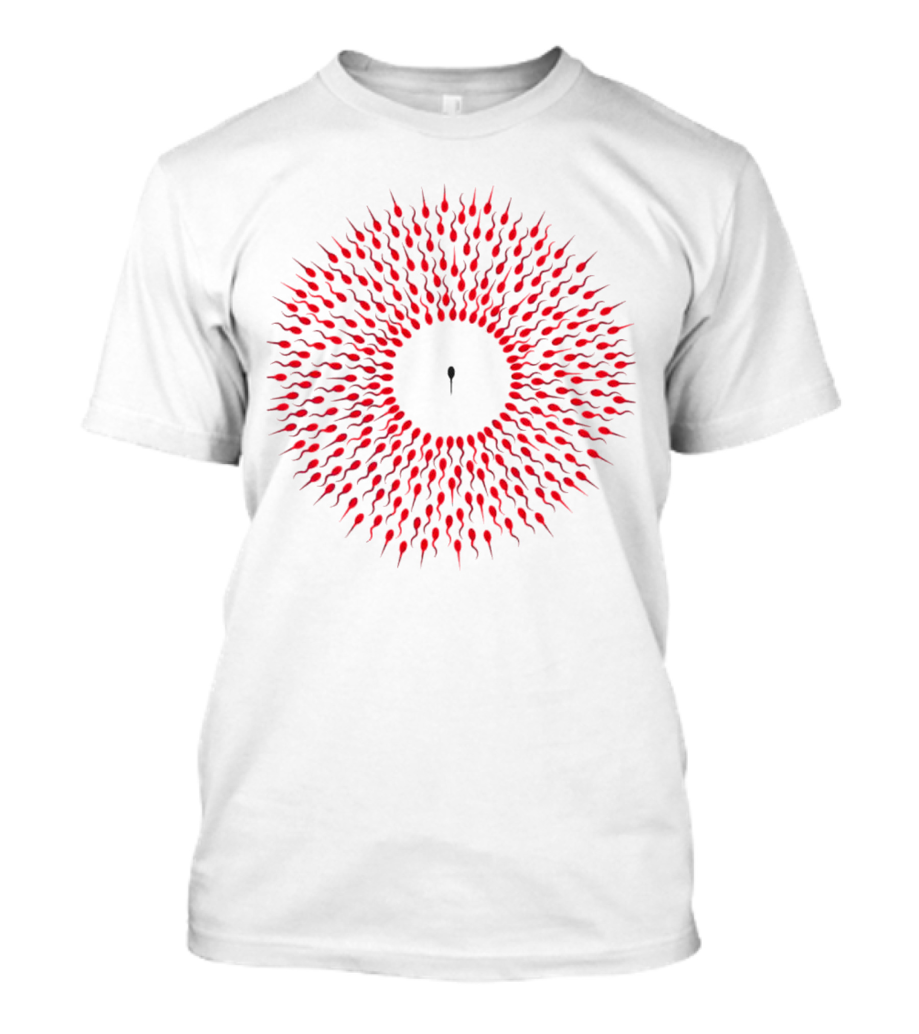 Autistic Tadpole Red Spiral Formation T-Shirt