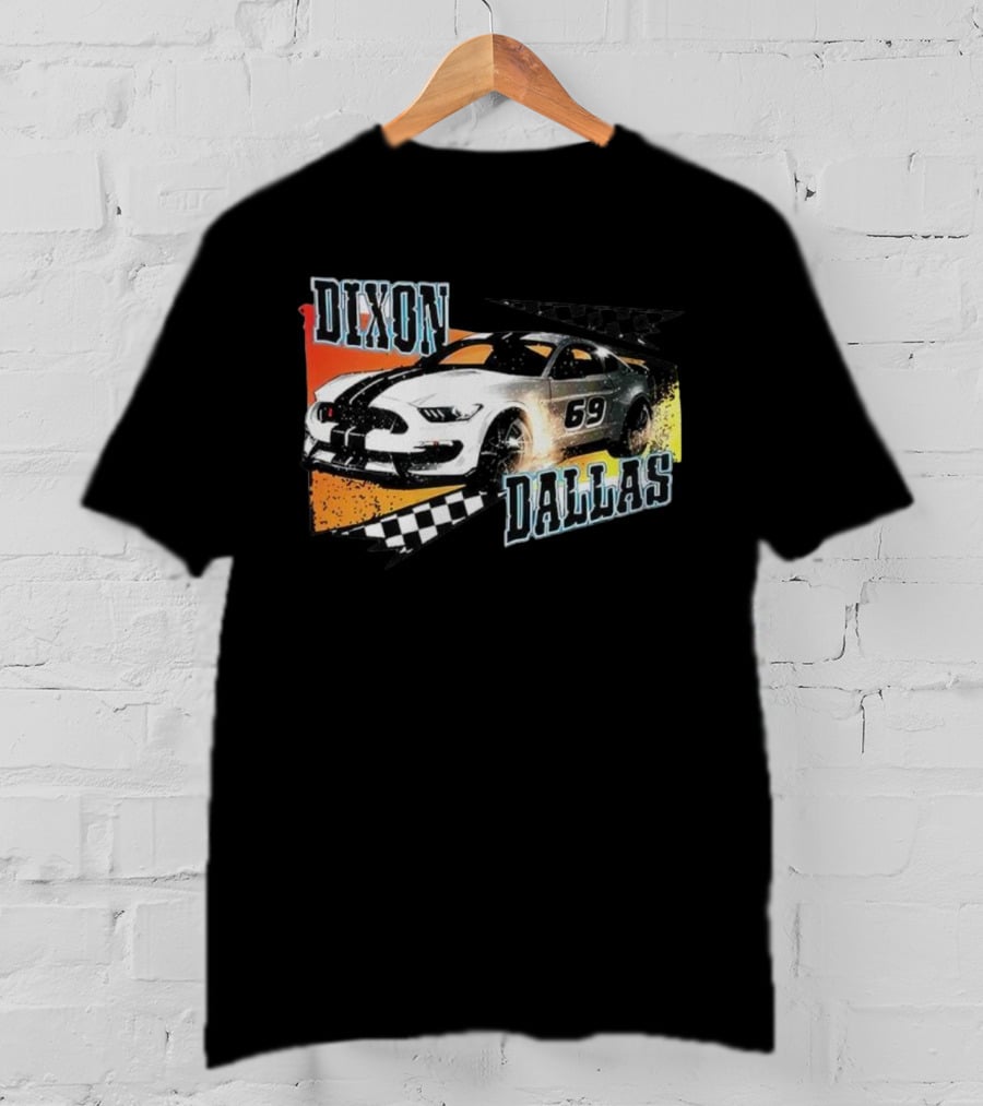 Dixon Dallas 69 Mustang Racing Car T-Shirt