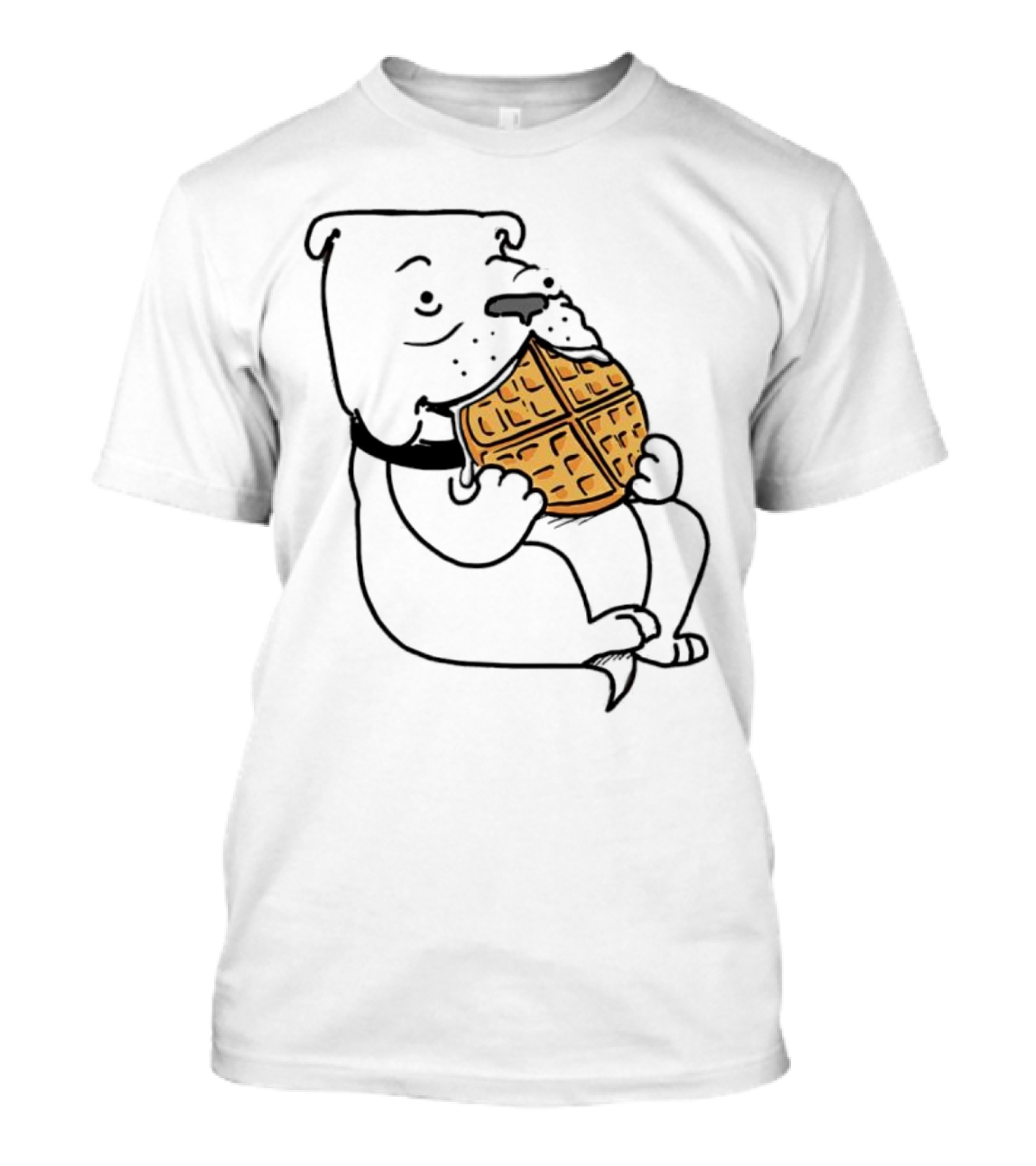 Georgia Waffle Dog Eating Breakfast Snack T-Shirt