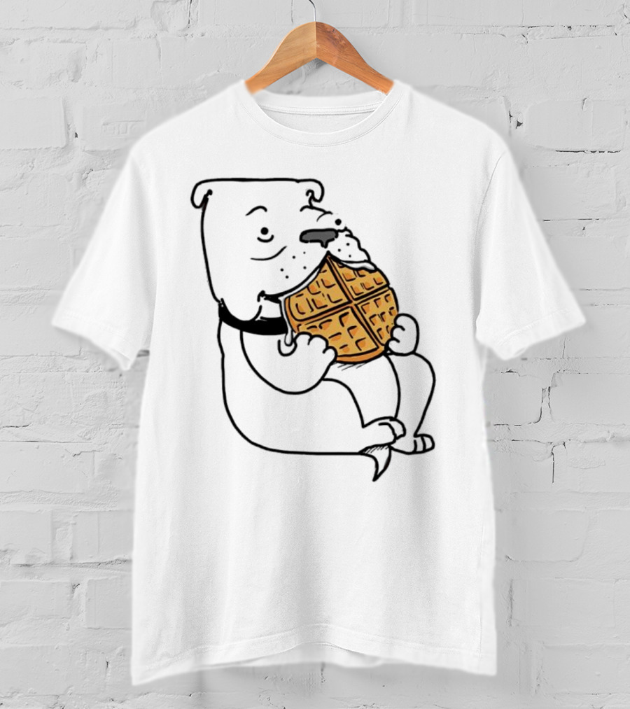 Georgia Waffle Dog Eating Breakfast Snack T-Shirt