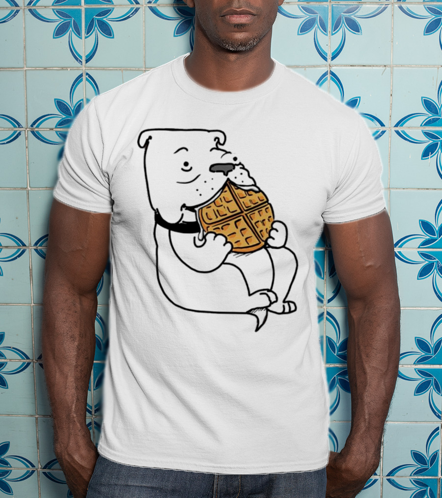 Georgia Waffle Dog Eating Breakfast Snack T-Shirt