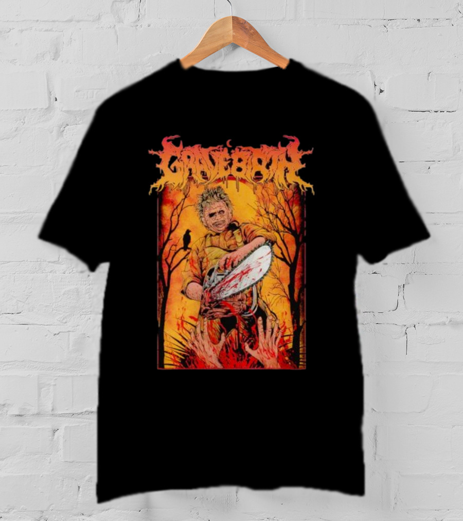 Gravebirth Chainsaw Leatherface Horror Scene T-Shirt