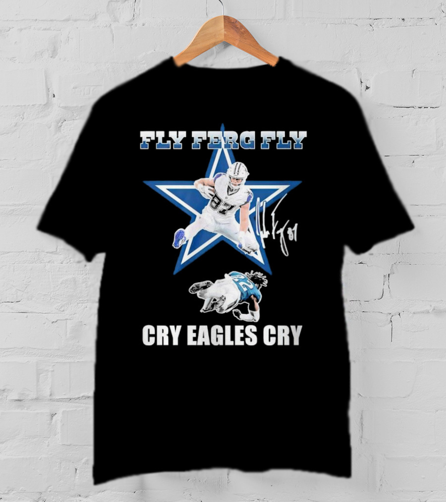 Fly Ferg Fly Cry Eagles Cry Star Player Football Rivalry T-Shirt
