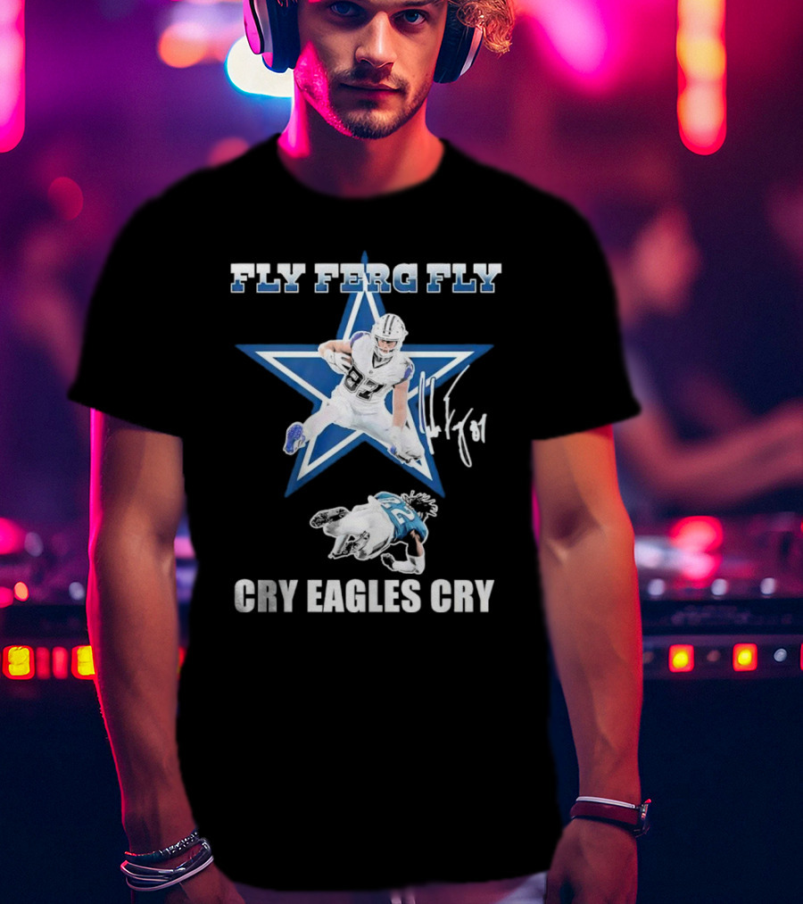 Fly Ferg Fly Cry Eagles Cry Star Player Football Rivalry T-Shirt