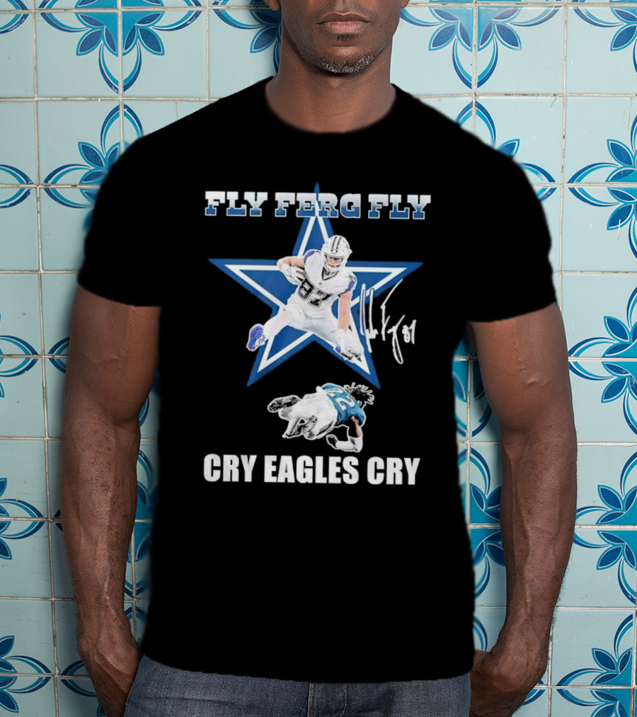 Fly Ferg Fly Cry Eagles Cry Star Player Football Rivalry T-Shirt