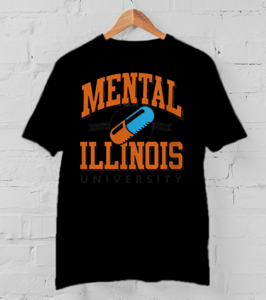 Mental Illinois University Capsule Emblem T-Shirt