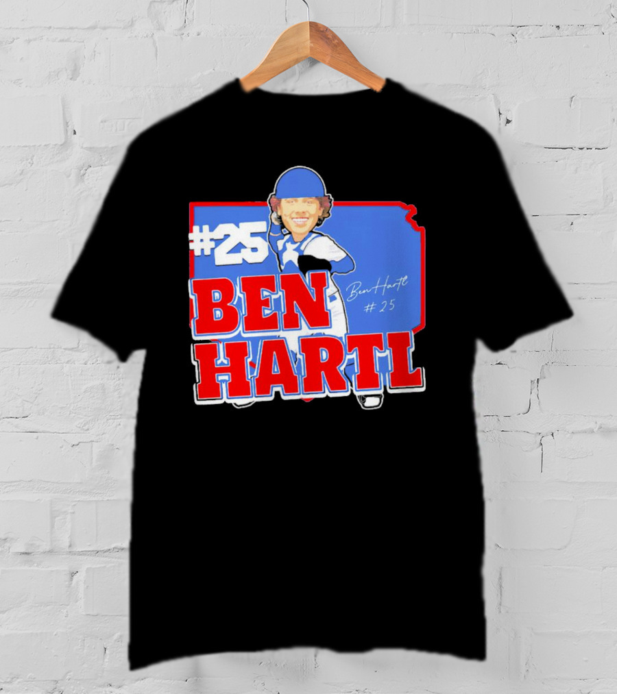 25 Ben Hartl Cartoon Signature T-Shirt