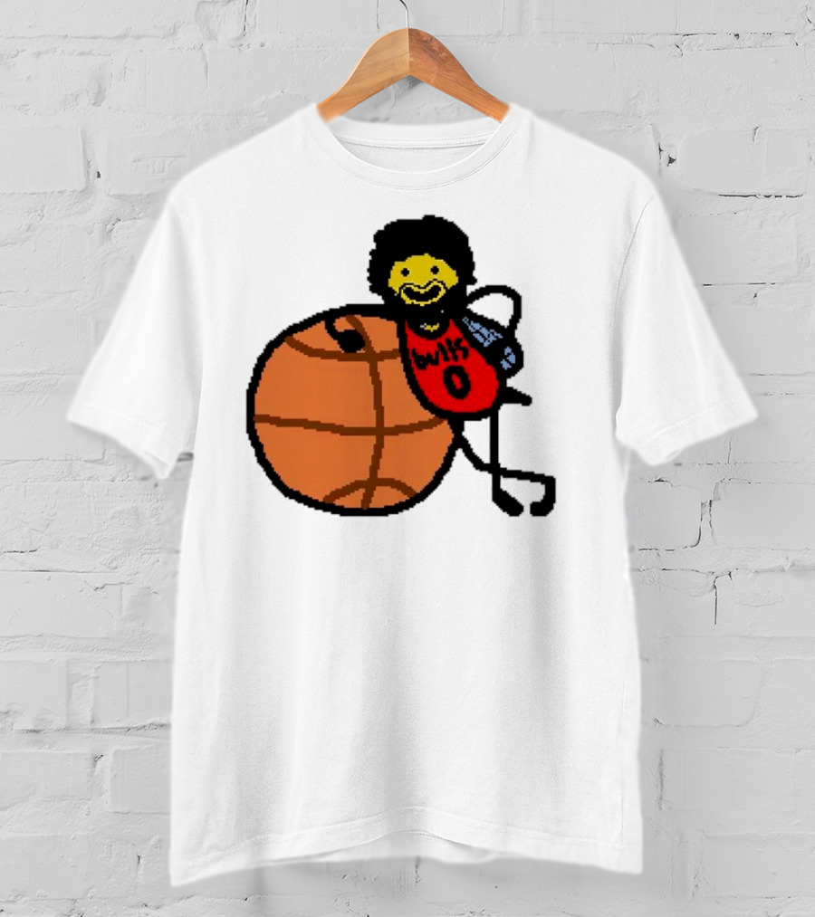 Co-Bee Chicago Bulls NBA Paint Cartoon Basketball Character T-Shirt