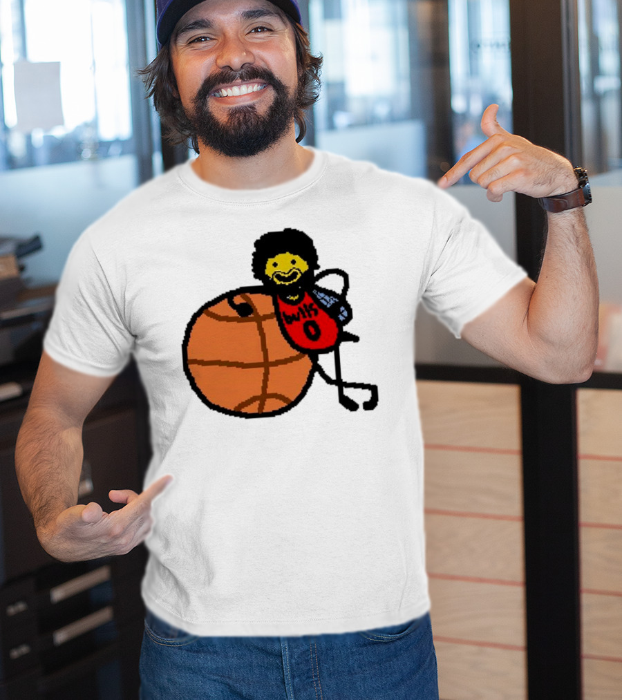 Co-Bee Chicago Bulls NBA Paint Cartoon Basketball Character T-Shirt