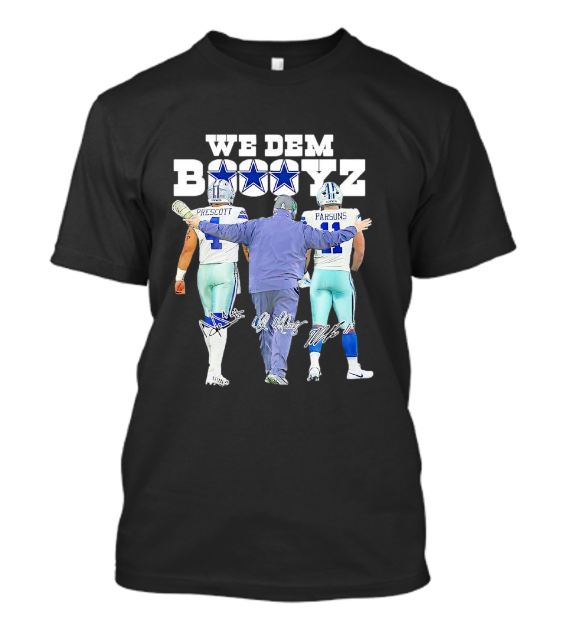 Dallas Cowboys We Dem Boyz Prescott Parsons Signatures T-Shirt