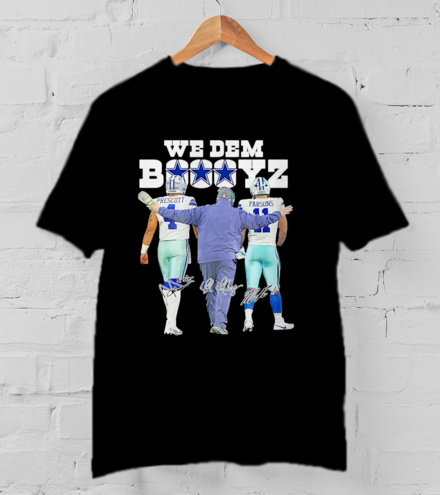Dallas Cowboys We Dem Boyz Prescott Parsons Signatures T-Shirt