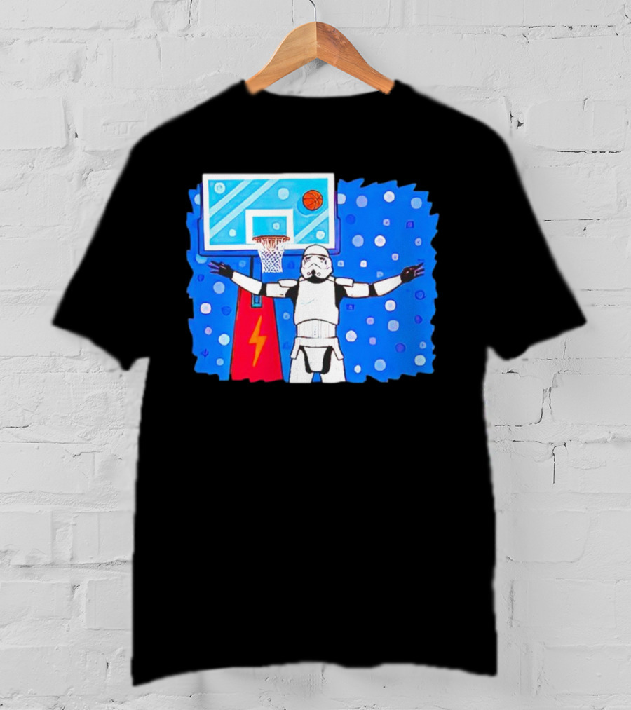 Stormtrooper Basketball No Look Shot T-Shirt