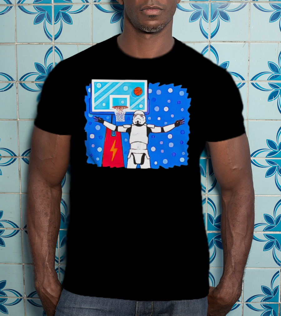 Stormtrooper Basketball No Look Shot T-Shirt