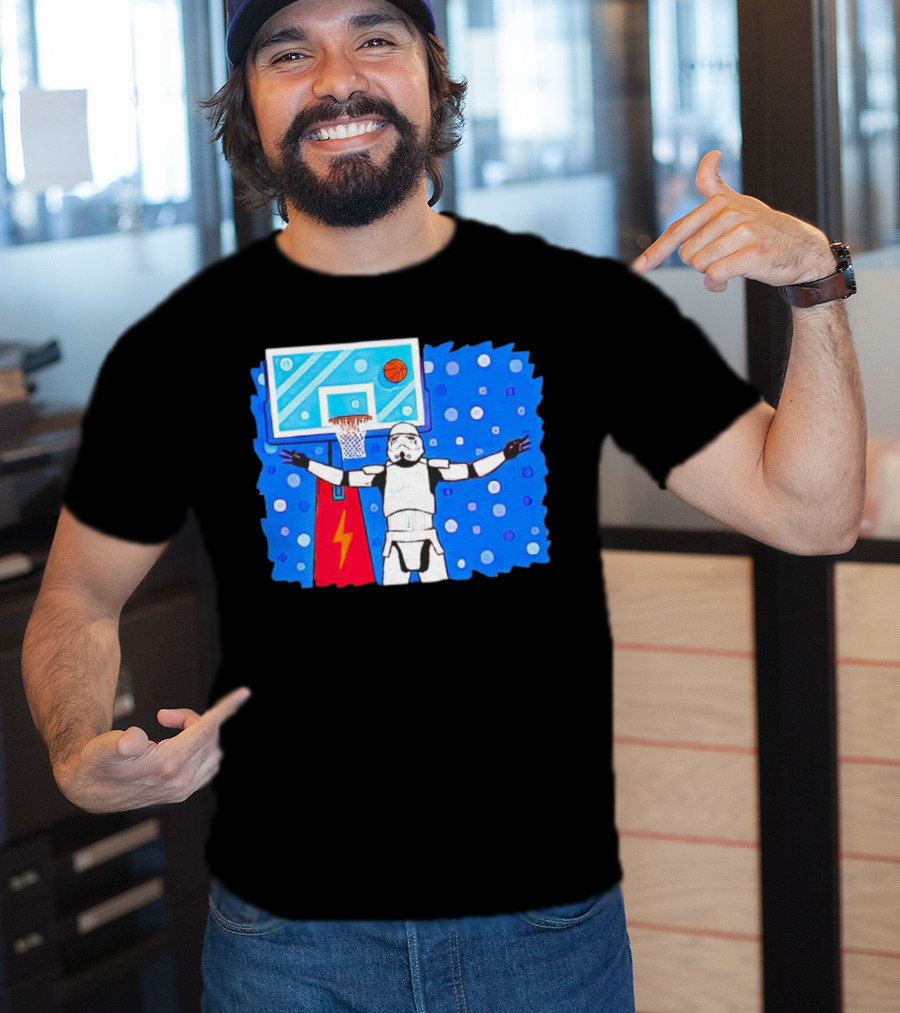 Stormtrooper Basketball No Look Shot T-Shirt