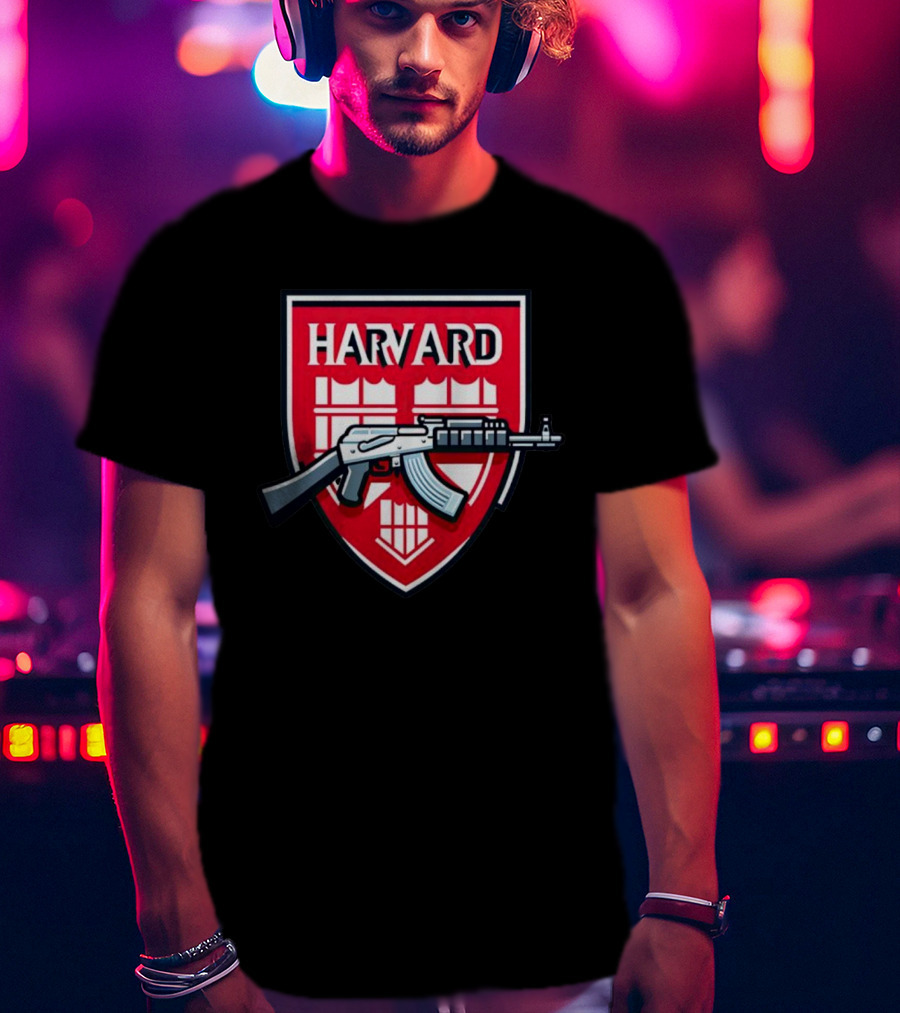 Dr. Eli David Harvard University AK-47 Shield T-Shirt