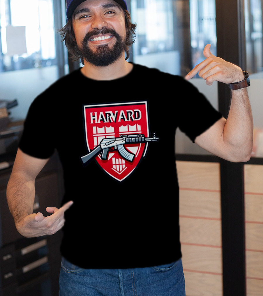 Dr. Eli David Harvard University AK-47 Shield T-Shirt