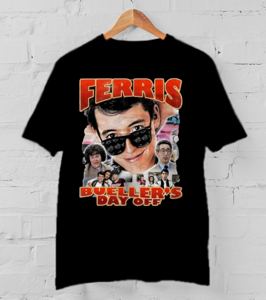 Ferris Bueller's Day Off Vintage Collage T-Shirt