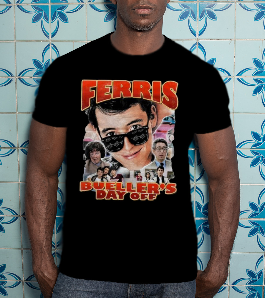 Ferris Bueller's Day Off Vintage Collage T-Shirt