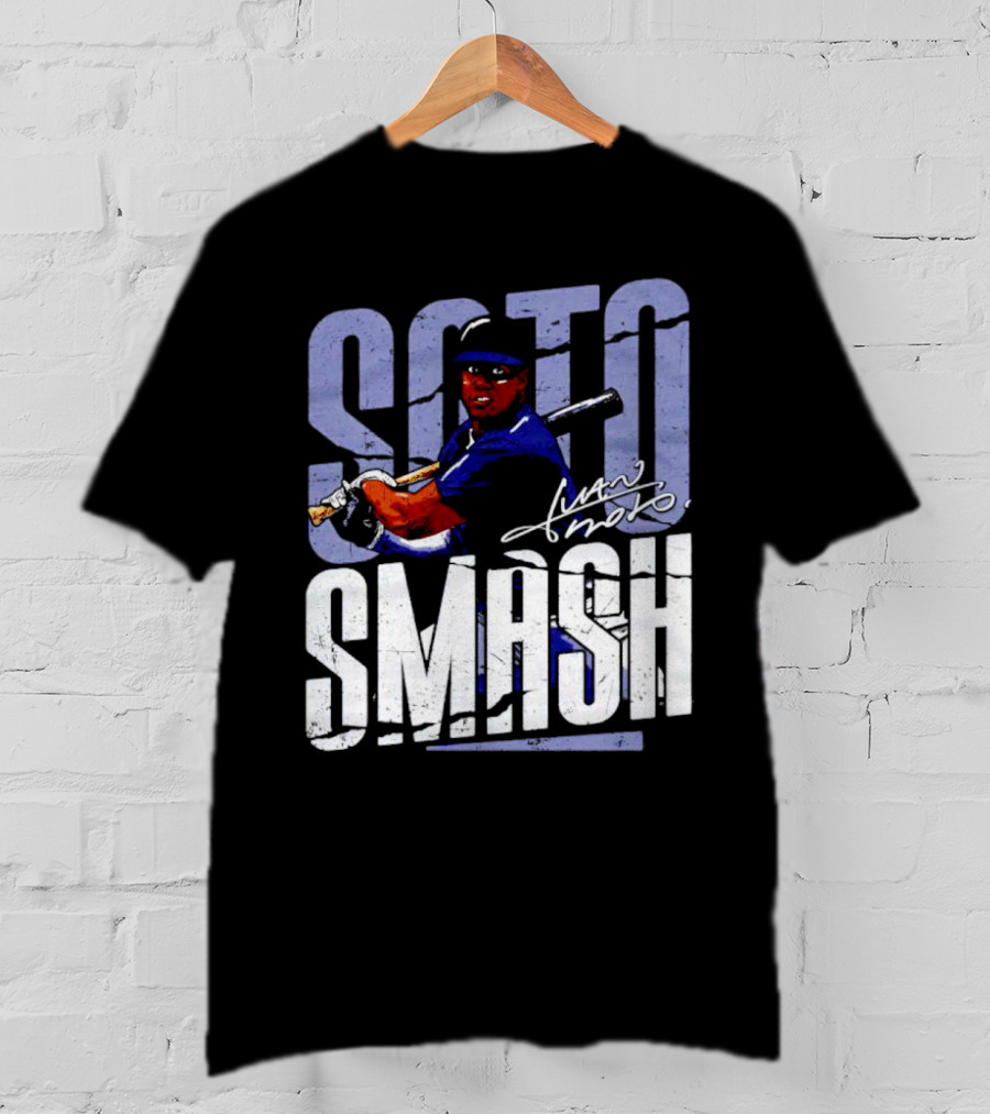 Soto Smash Juan Soto Cartoon Signature T-Shirt