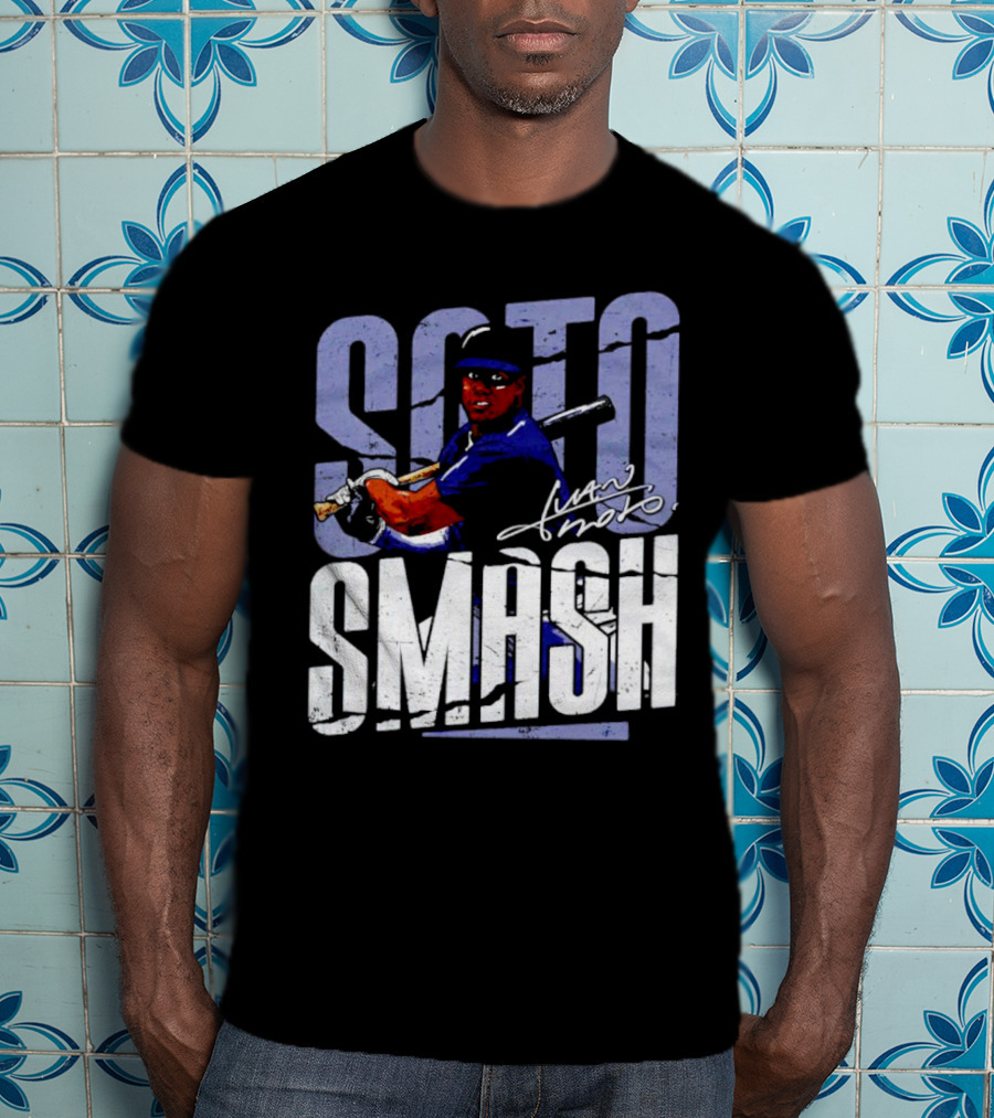 Soto Smash Juan Soto Cartoon Signature T-Shirt