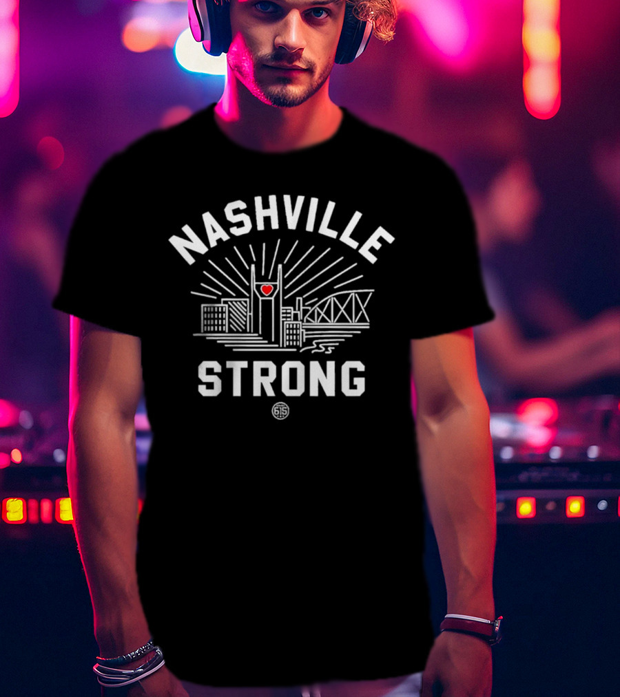 Nashville Strong Project 615 Skyline Heart Edition T-Shirt