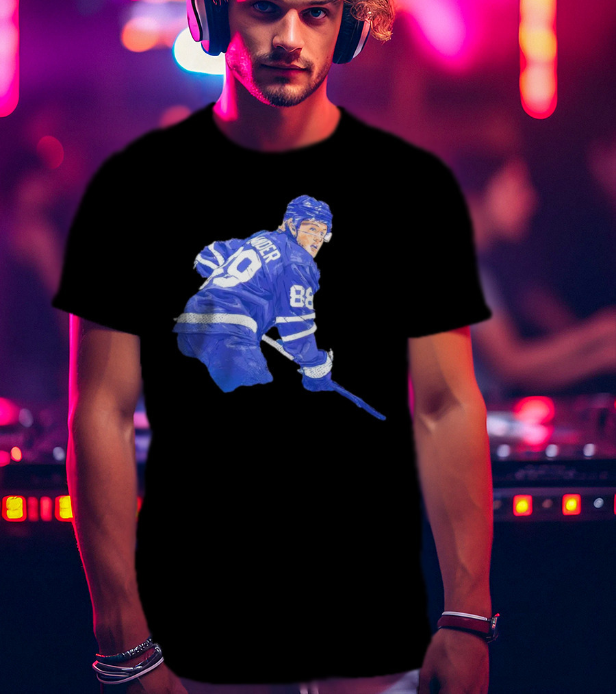 William Nylander Toronto Hockey Player Blue Jersey 88 T-Shirt