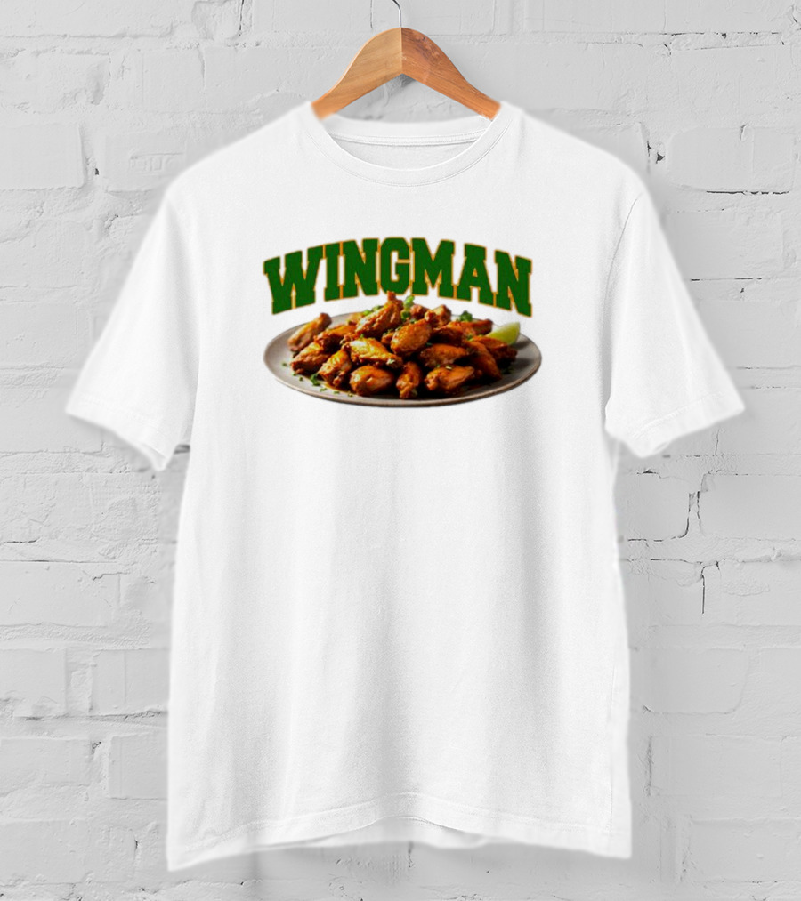 Wingman Chicken Wings Plate T-Shirt