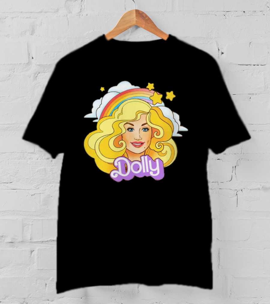 Dolly Rainbow Stars Iconic Doll T-Shirt