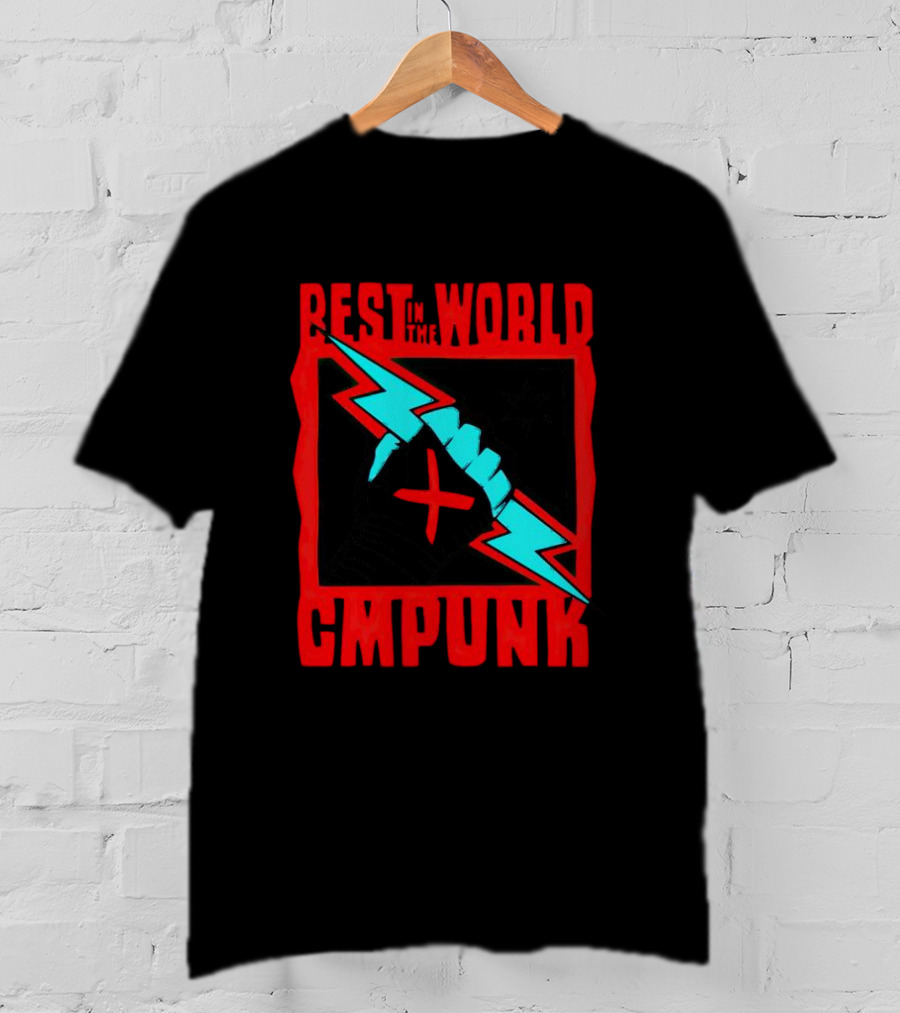 Best In The World CM Punk Catchomania Lightning Fist T-Shirt