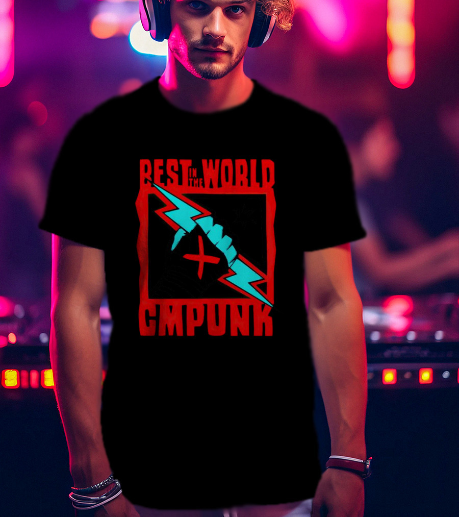 Best In The World CM Punk Catchomania Lightning Fist T-Shirt