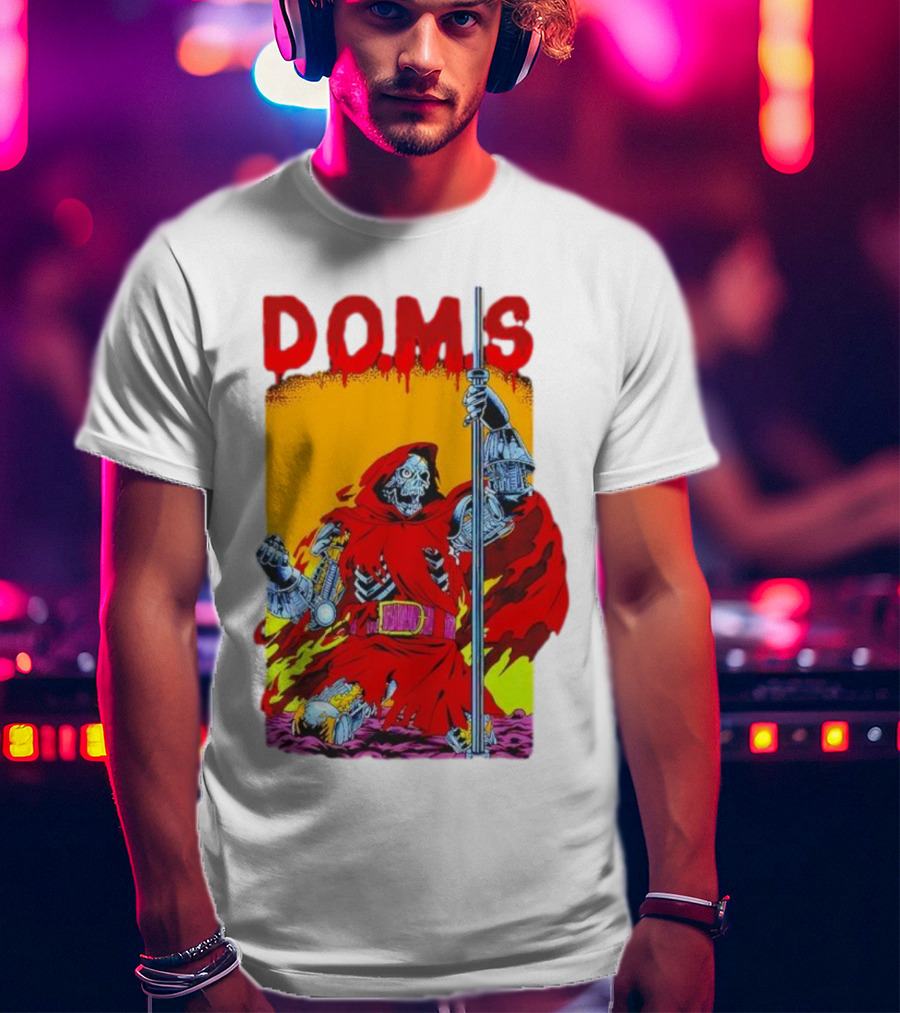 DOMS Warrior Skeleton Metal Armor Staff T-Shirt