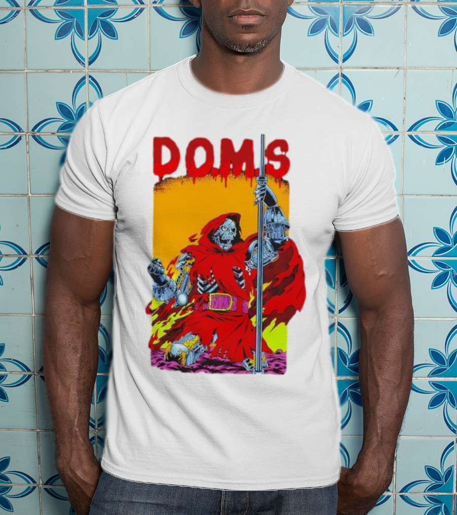 DOMS Warrior Skeleton Metal Armor Staff T-Shirt