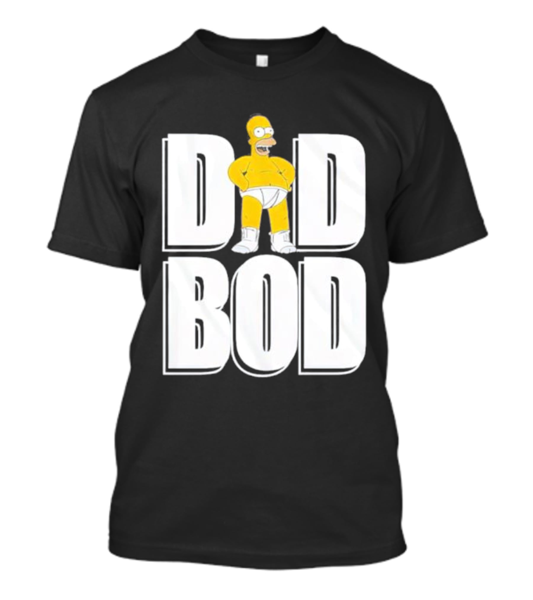 Homer Simpson Dad Bod Bold Cartoon T-Shirt