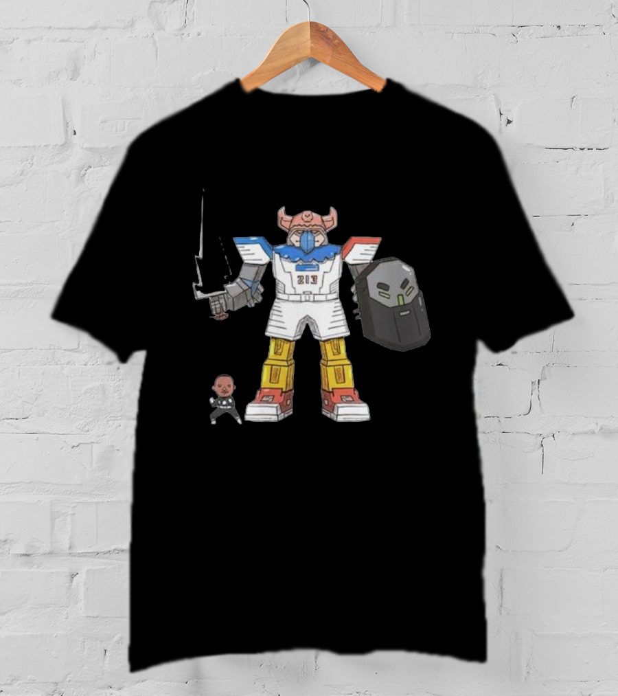 Janky Drawing Powell Rangers Robot Cartoon 213 T-Shirt