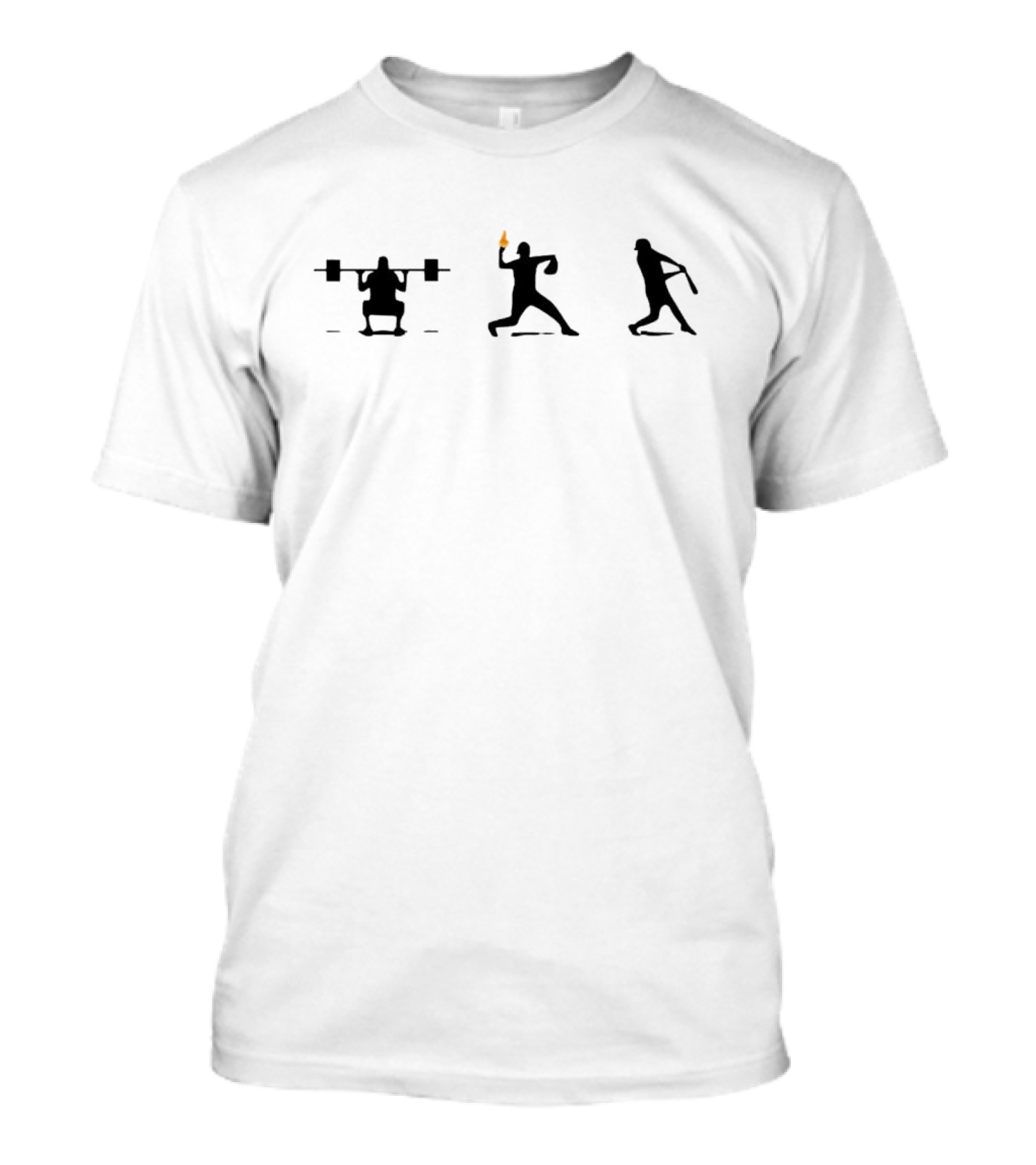King Of Juco Weightlifting Pitching Baseball Flame T-Shirt