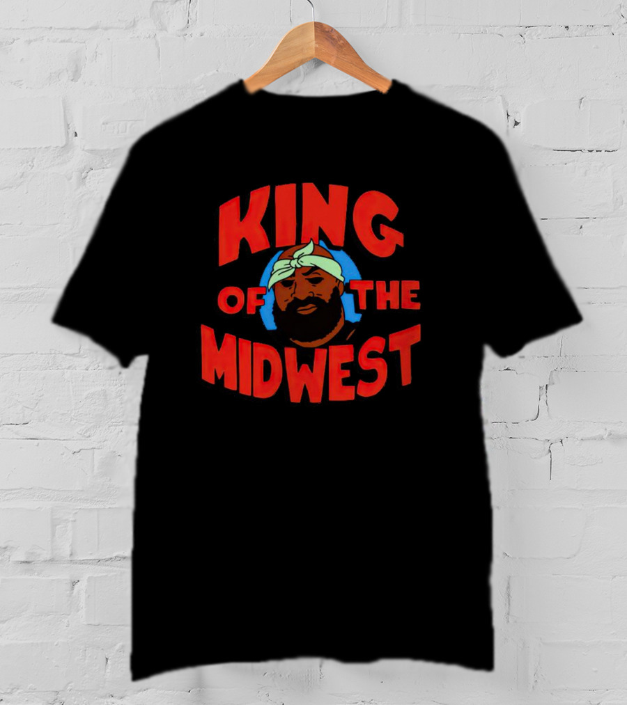King Of The Midwest Isaiah Broner Style Art Character T-Shirt