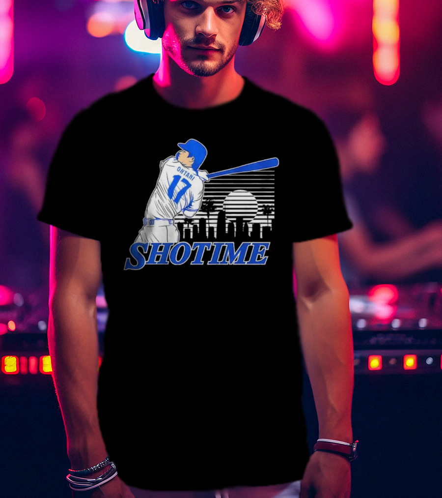 Shohei Ohtani Shotime Skyline Baseball Los Angeles Dodgers T-Shirt