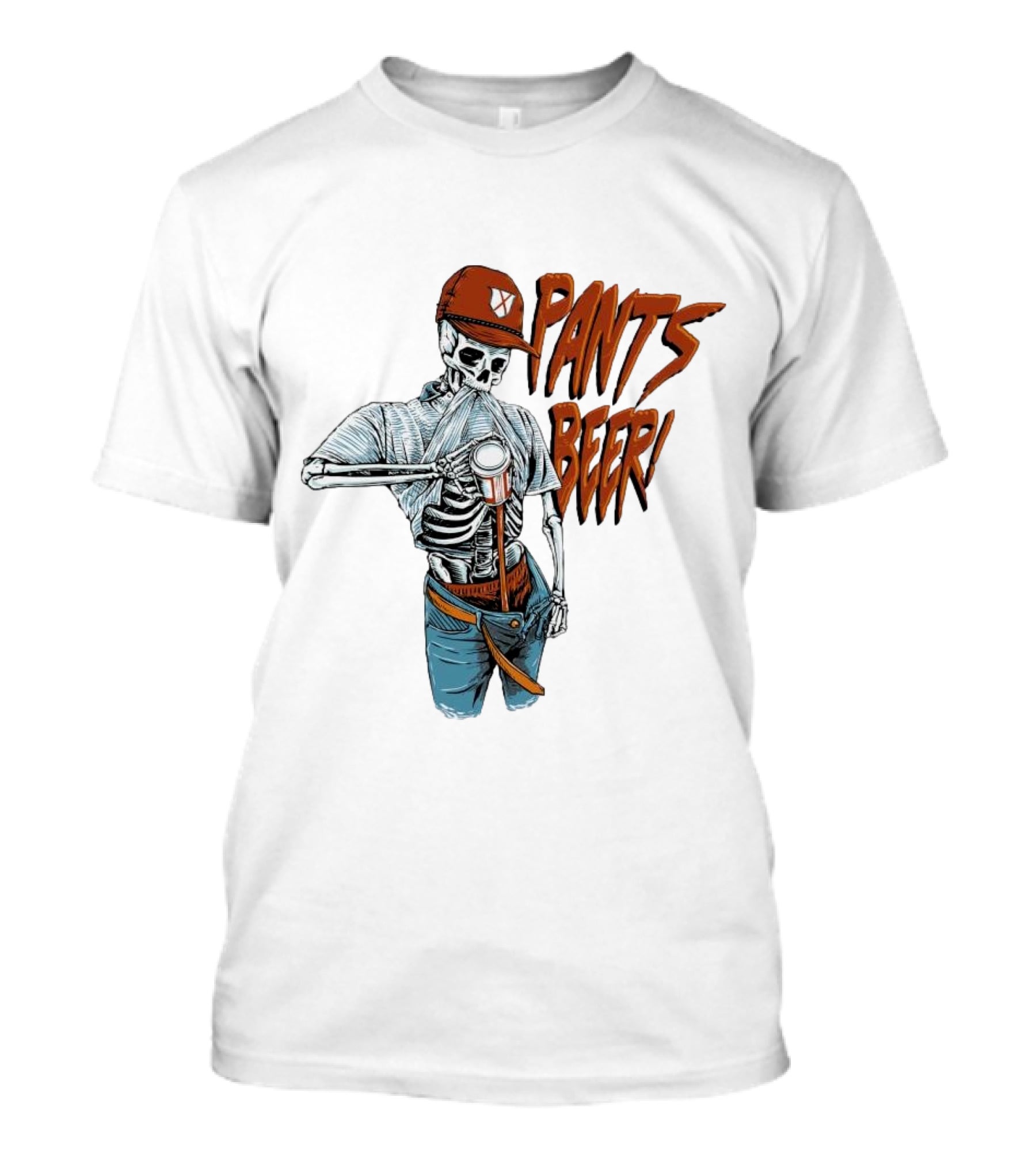 Skeleton Pants Beer T-Shirt