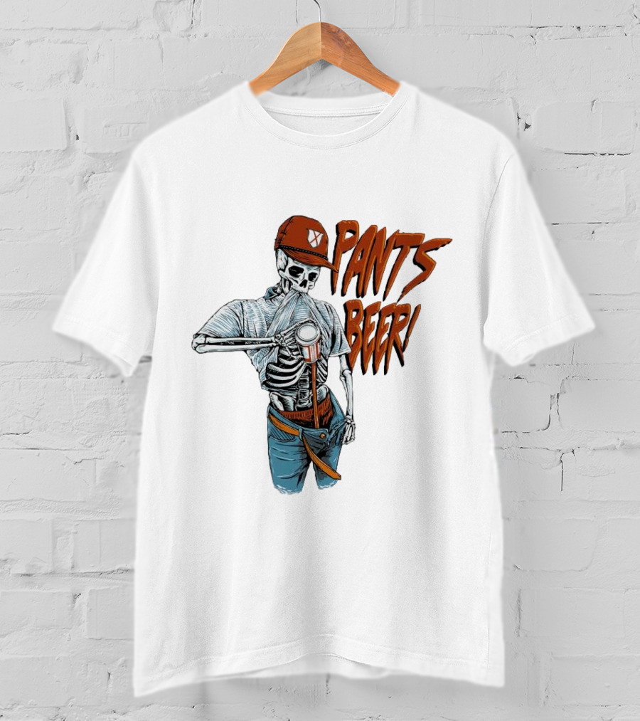 Skeleton Pants Beer T-Shirt