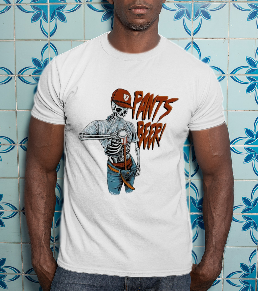 Skeleton Pants Beer T-Shirt