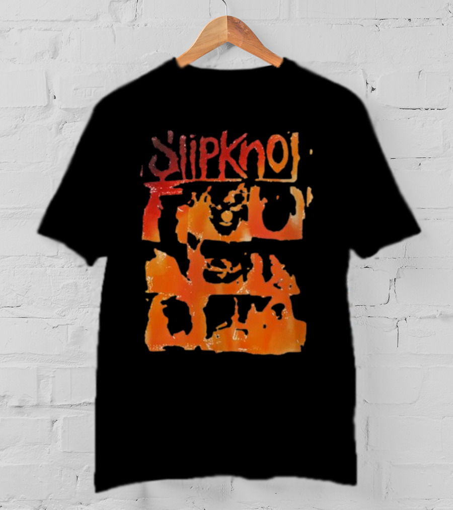 Slipknot The End So Far Orange Mask Grid T-Shirt