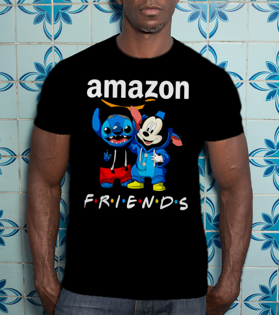 Stitch Mickey Amazon Friends Hoodie Characters T-Shirt