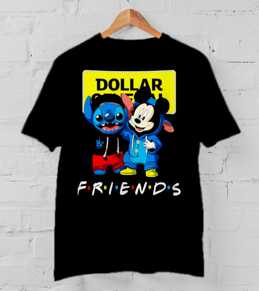 Stitch Mickey Friends Dollar General T-Shirt