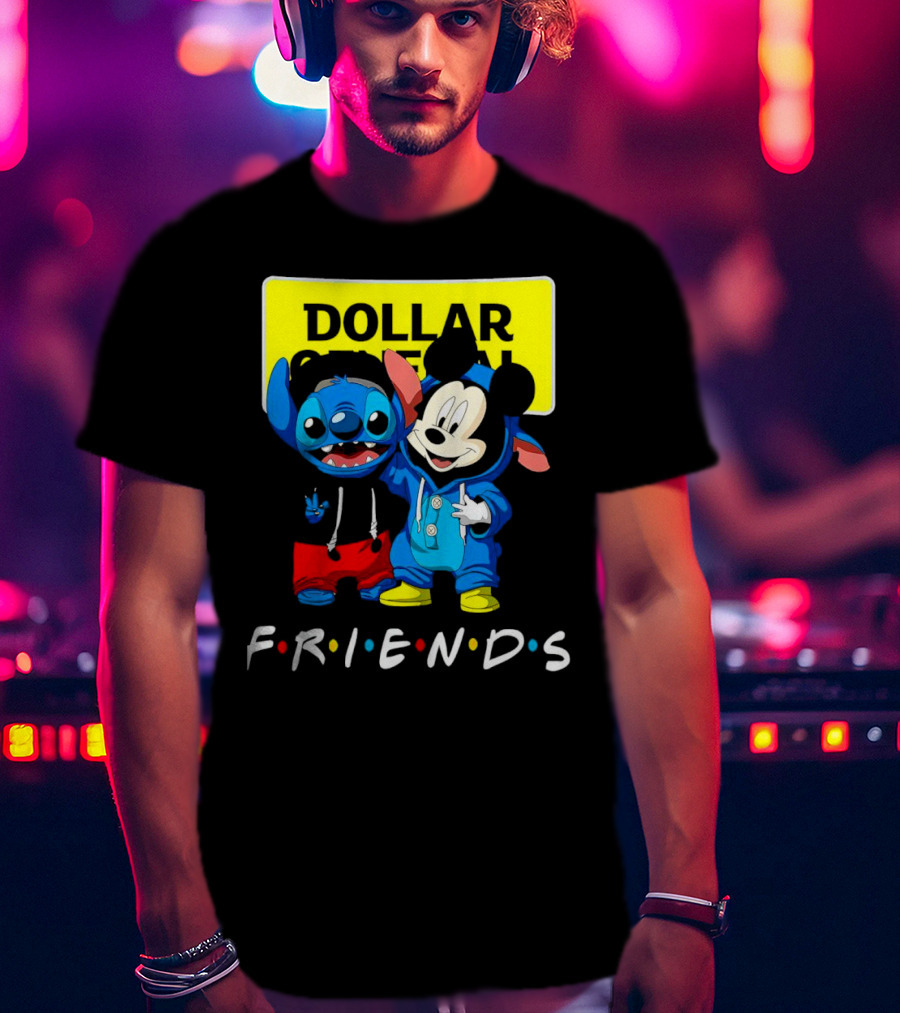 Stitch Mickey Friends Dollar General T-Shirt