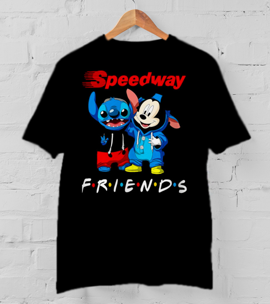 Speedway Friends Stitch Mickey T-Shirt