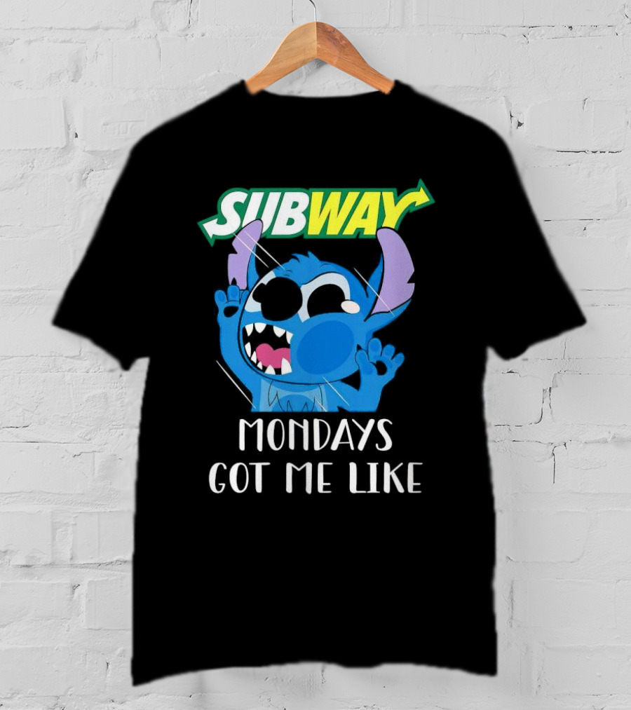 SUBWAY Mondays Got Me Like Stitch Reaction T-Shirt