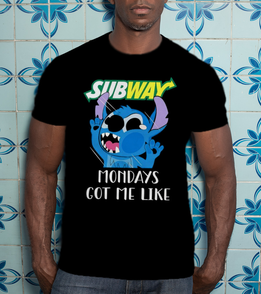 SUBWAY Mondays Got Me Like Stitch Reaction T-Shirt
