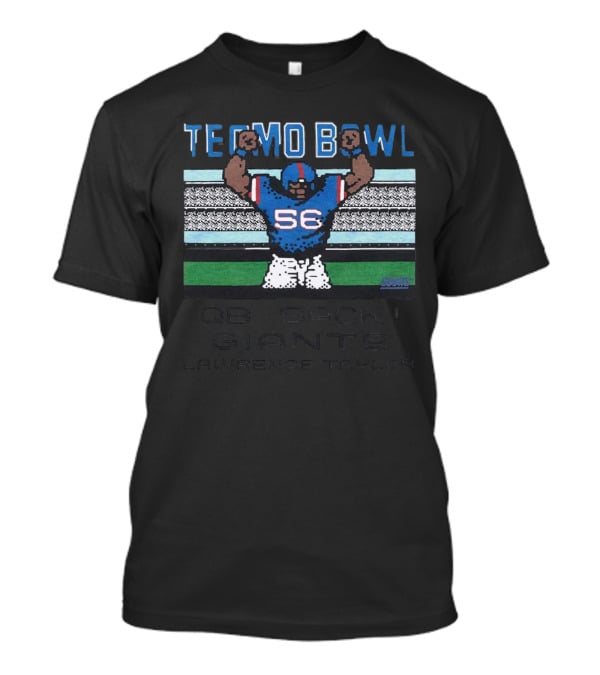 Tecmo Bowl Giants Lawrence Taylor QB Sack Retro Style 56 T-Shirt