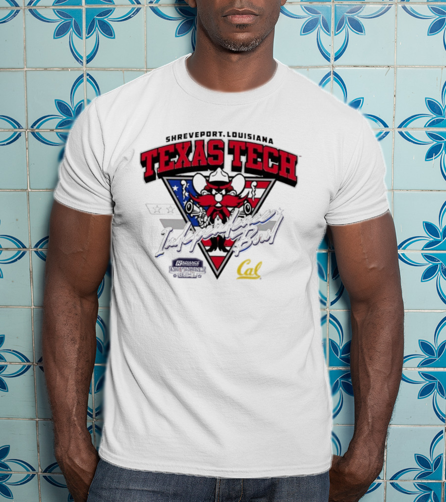 Texas Tech Shreveport Louisiana Red Raider American Script Cal T-Shirt